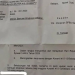 Surat Koramil Minta Bingkisan Lebaran Viral di Jambi